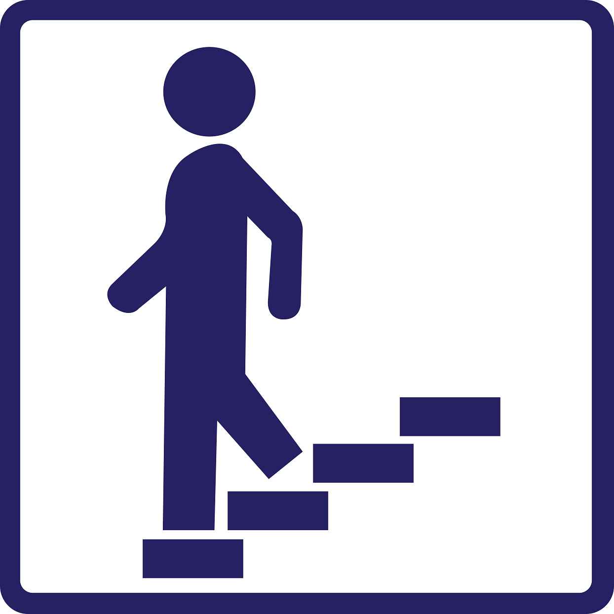 Building sticker pictograms "Walk down stairs" 5-30 cm LH-PIKTO2130-44