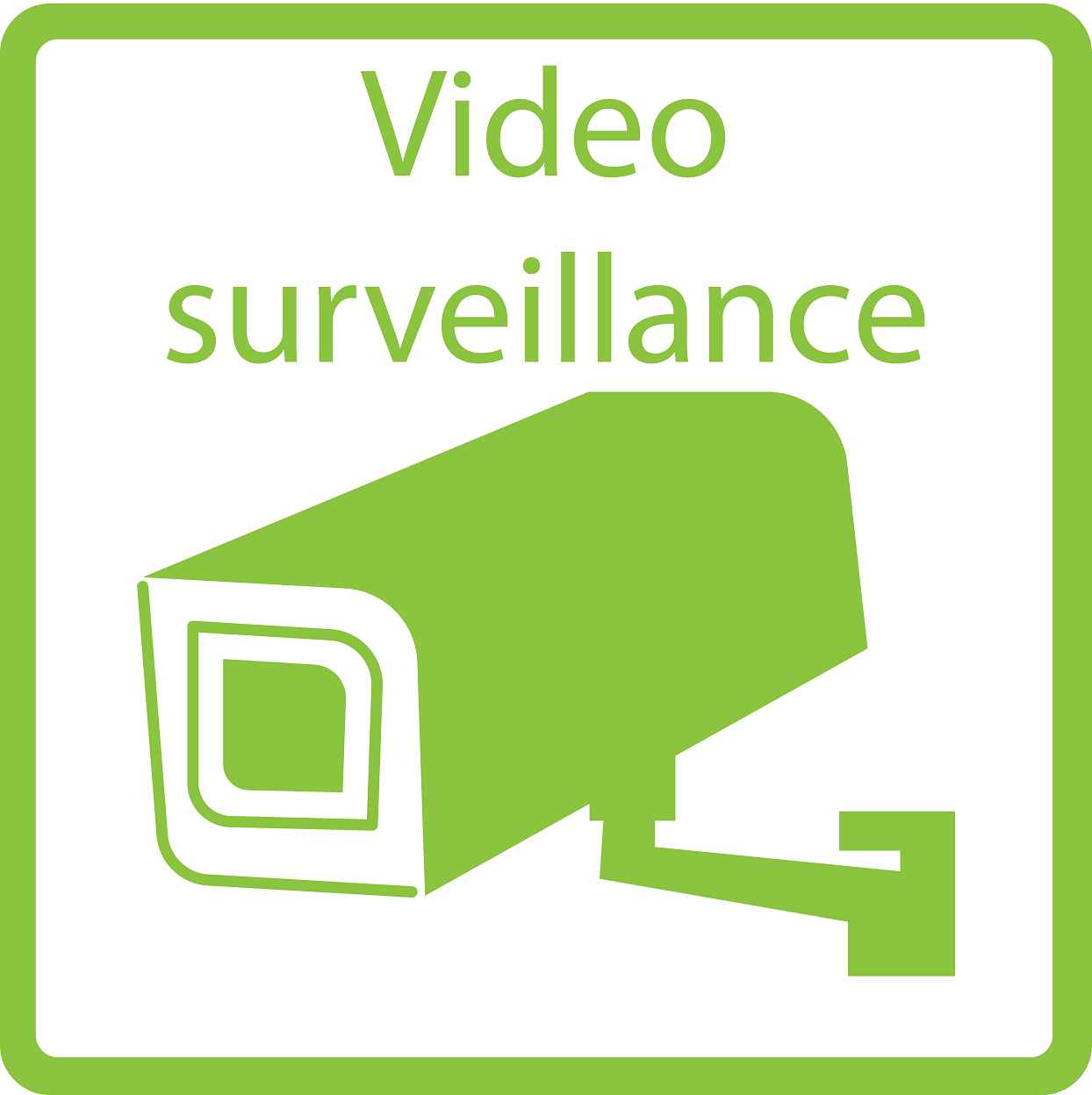 Building sticker pictograms "Video Surveillance" 5-30 cm LH-PIKTO2200-67