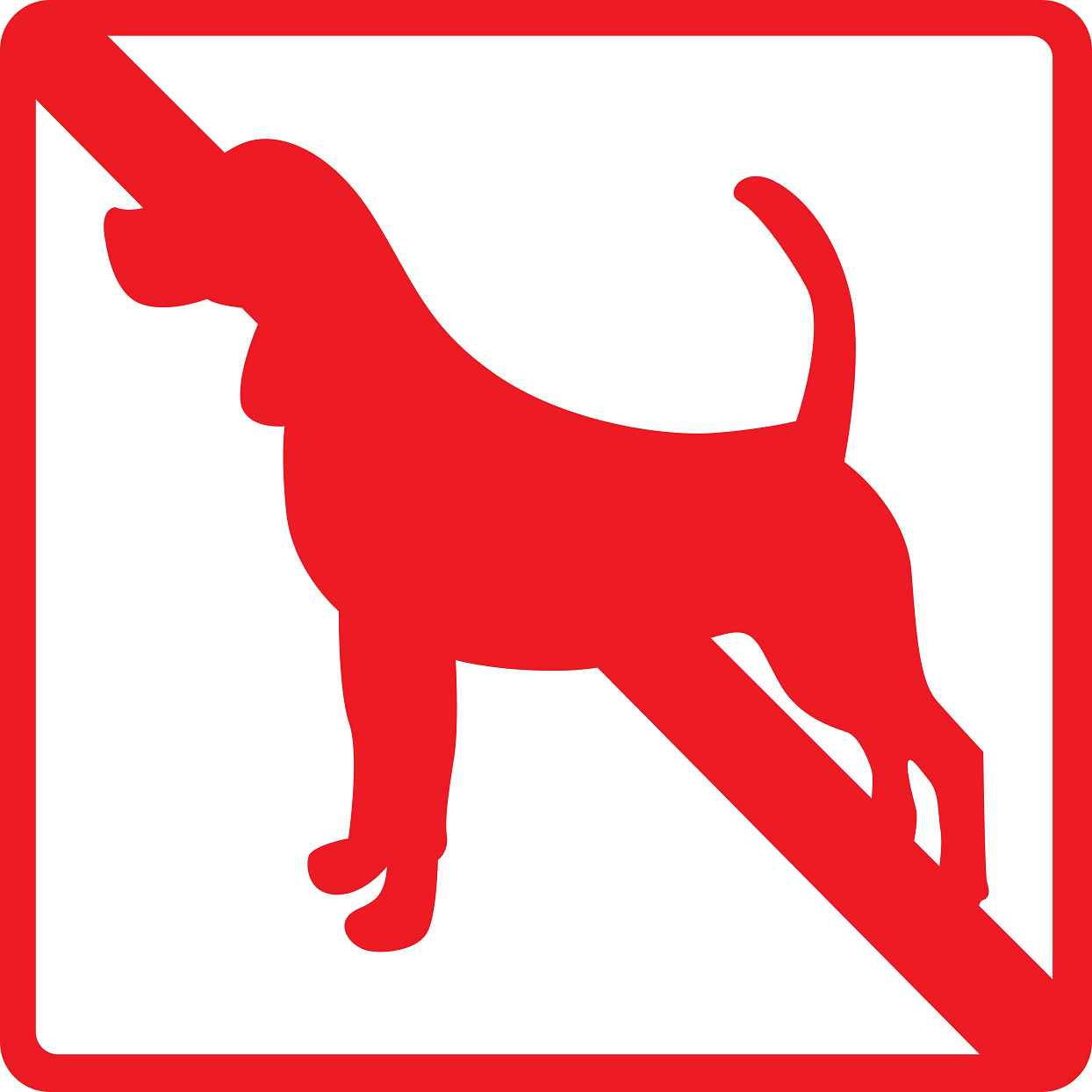 Building sticker pictograms "Dogs not allowed" 5-30 cm LH-PIKTO3000-14