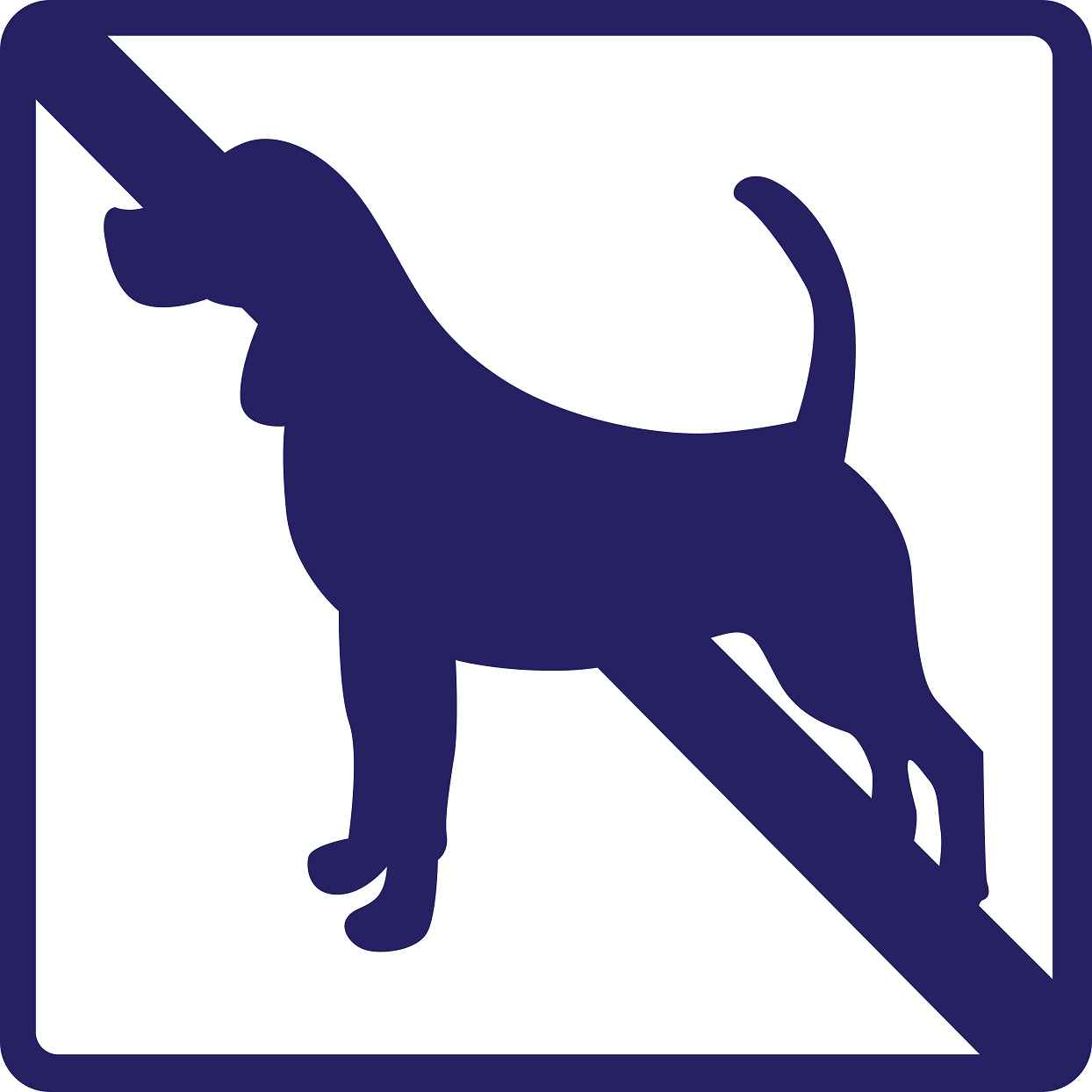 Building sticker pictograms "Dogs not allowed" 5-30 cm LH-PIKTO3000-44