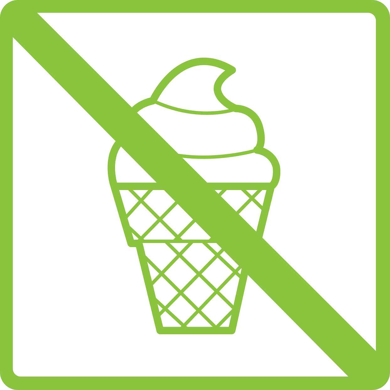 Building sticker pictograms "Icecream not allowed" 5-30 cm LH-PIKTO3200-67