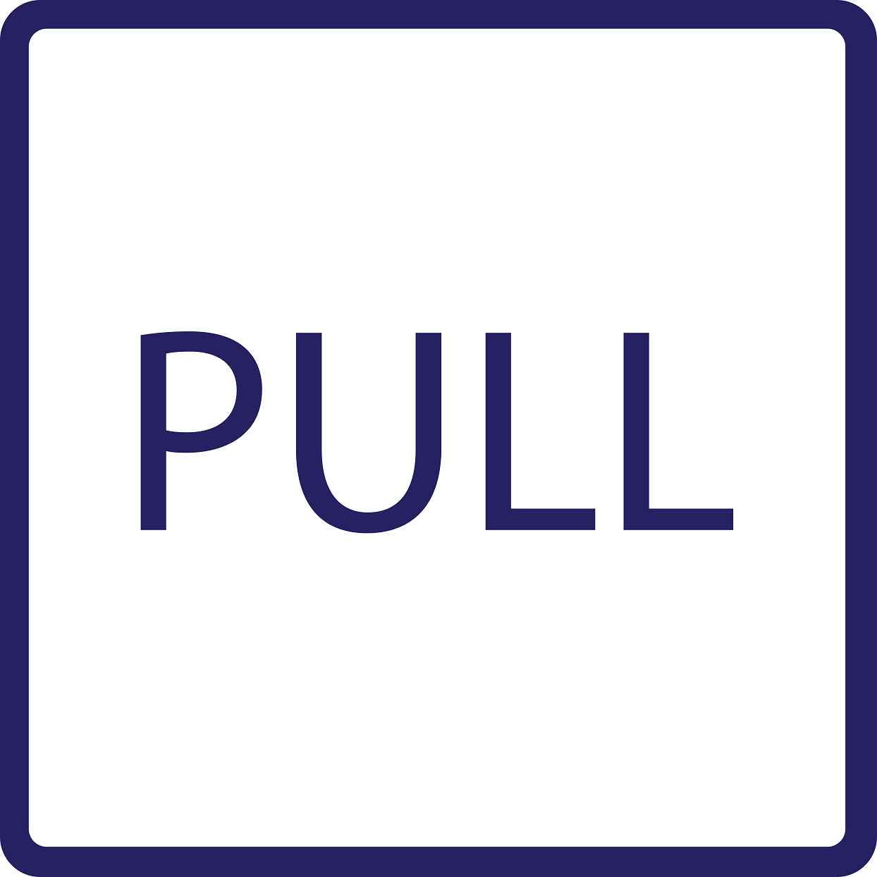 Building sticker pictograms "Pull" 5-30 cm LH-PIKTO4320-44