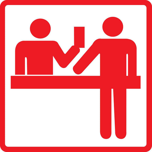 Building sticker pictograms "Service desk" 5-30 cm LH-PIKTO4500-14