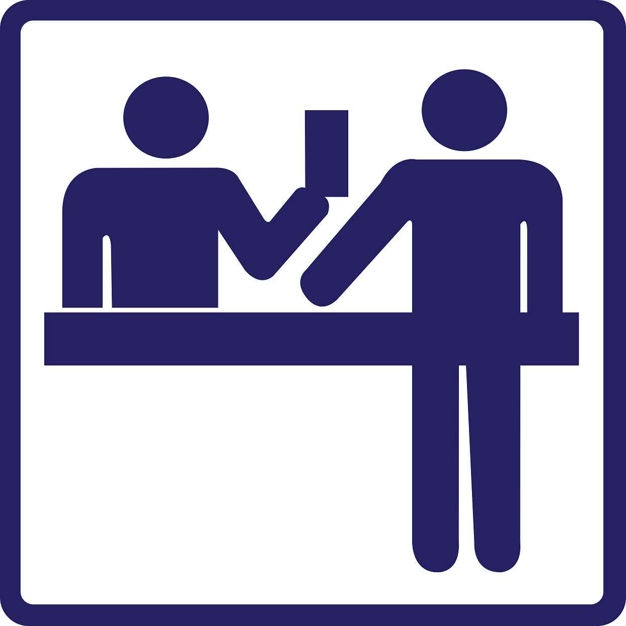 Building sticker pictograms "Service desk" 5-30 cm LH-PIKTO4500-44