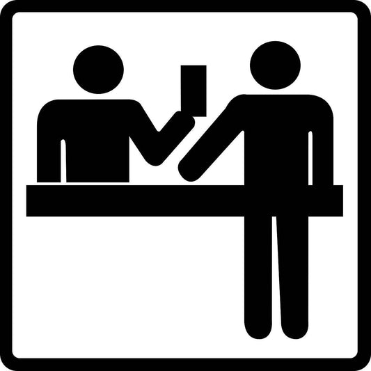 Building sticker pictograms "Service desk" 5-30 cm LH-PIKTO4500-88