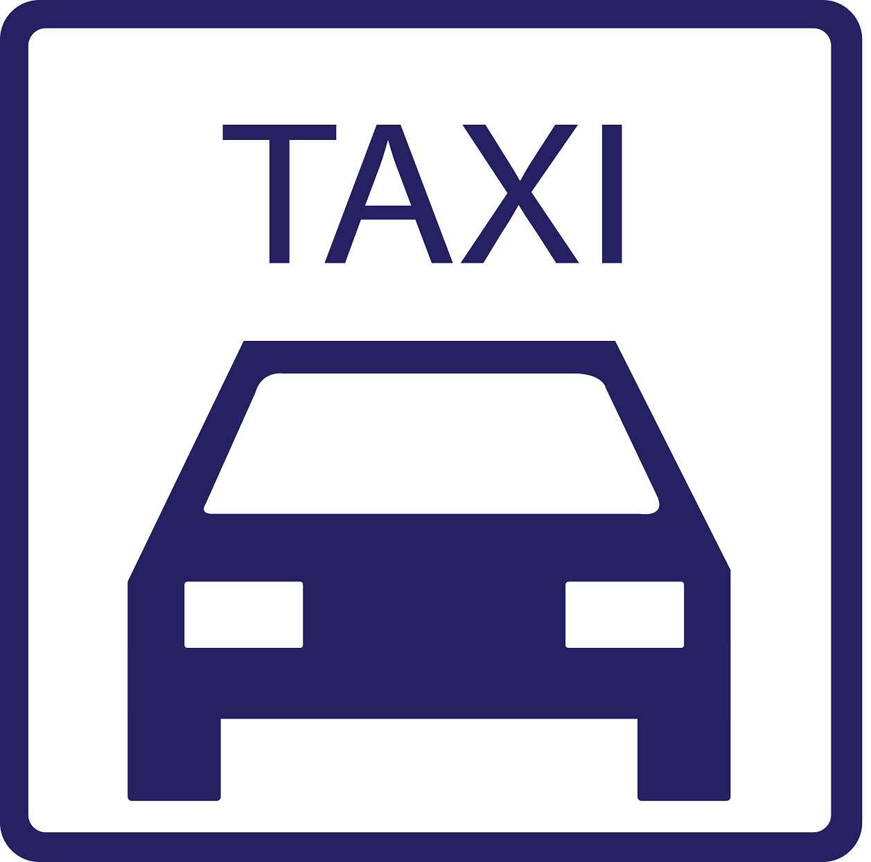 Building sticker pictograms "Taxi stop" 5-30 cm LH-PIKTO5000-44