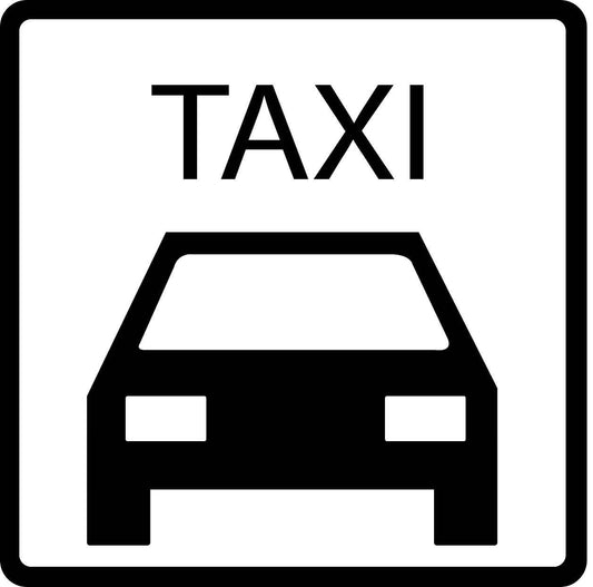 Building sticker pictograms "Taxi stop" 5-30 cm LH-PIKTO5000-88