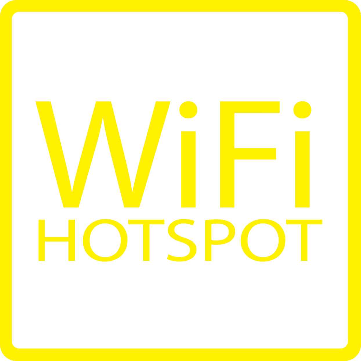 Building sticker pictograms "Wifi hotspot" 5-30 cm LH-PIKTO5250-3