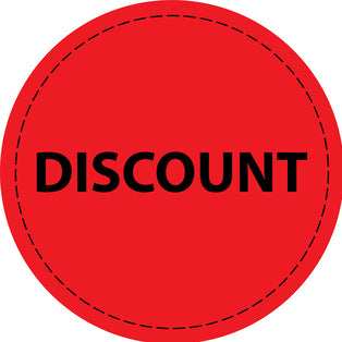 Promotional sticker Offer sticker special offer sticker " Discount " 2-10 cm made of paper and plastic LH-PR-4150