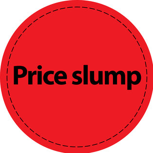 Promotional sticker Offer sticker special offer sticker " Price slump" 2-10 cm made of paper and plastic LH-PR-4400