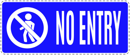 No entry sticker "No entry " LH-SI5060-54