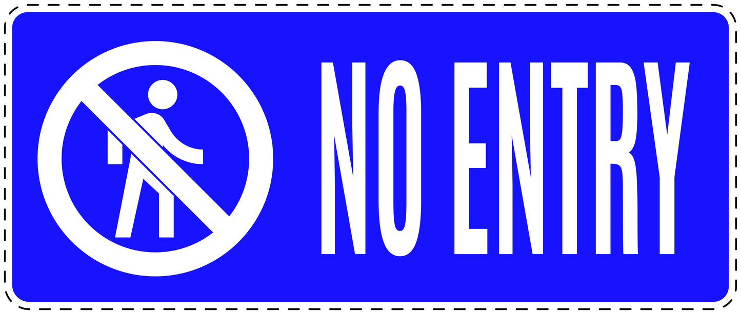 No entry sticker "No entry " LH-SI5080-54