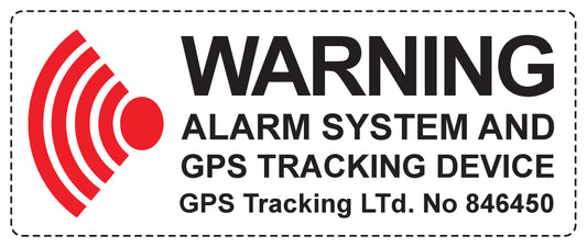 Alarm sticker 2-7 cm LH-ALARM-3000-5x2 Material transparent