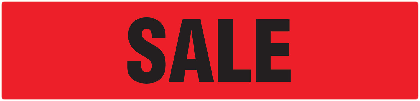 Promotional stickers rectangular "Sale" 2-7 cm LH-SALE-1000-RE-50x12-14-88