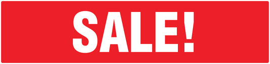 Promotional stickers rectangular "Sale !" 2-7 cm LH-SALE-2000-RE-50x12-14-0