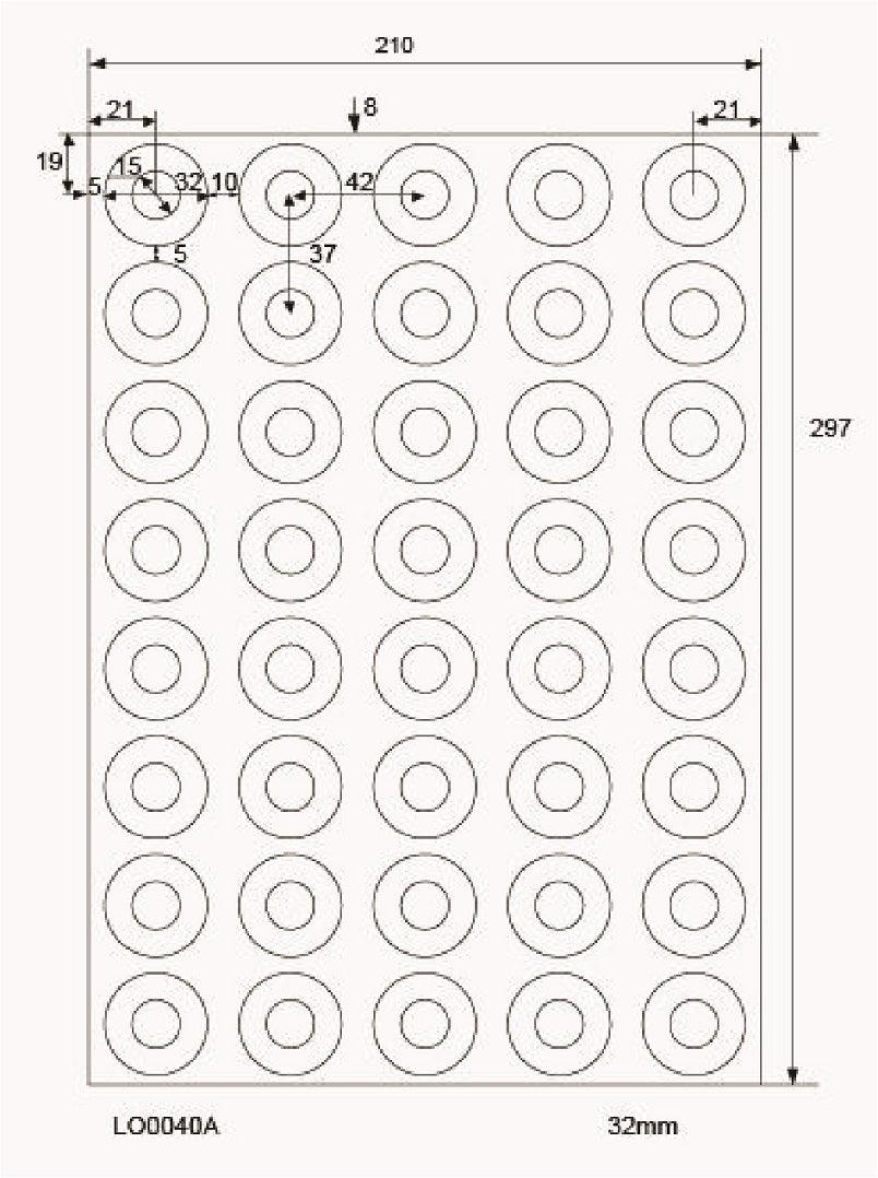 100 DIN A4 sheets 32mm 70g ES0040A-70-0